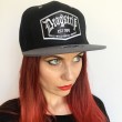 Dragstrip Kustom Black and Grey Build Race Break Repeat Snap Back Silver